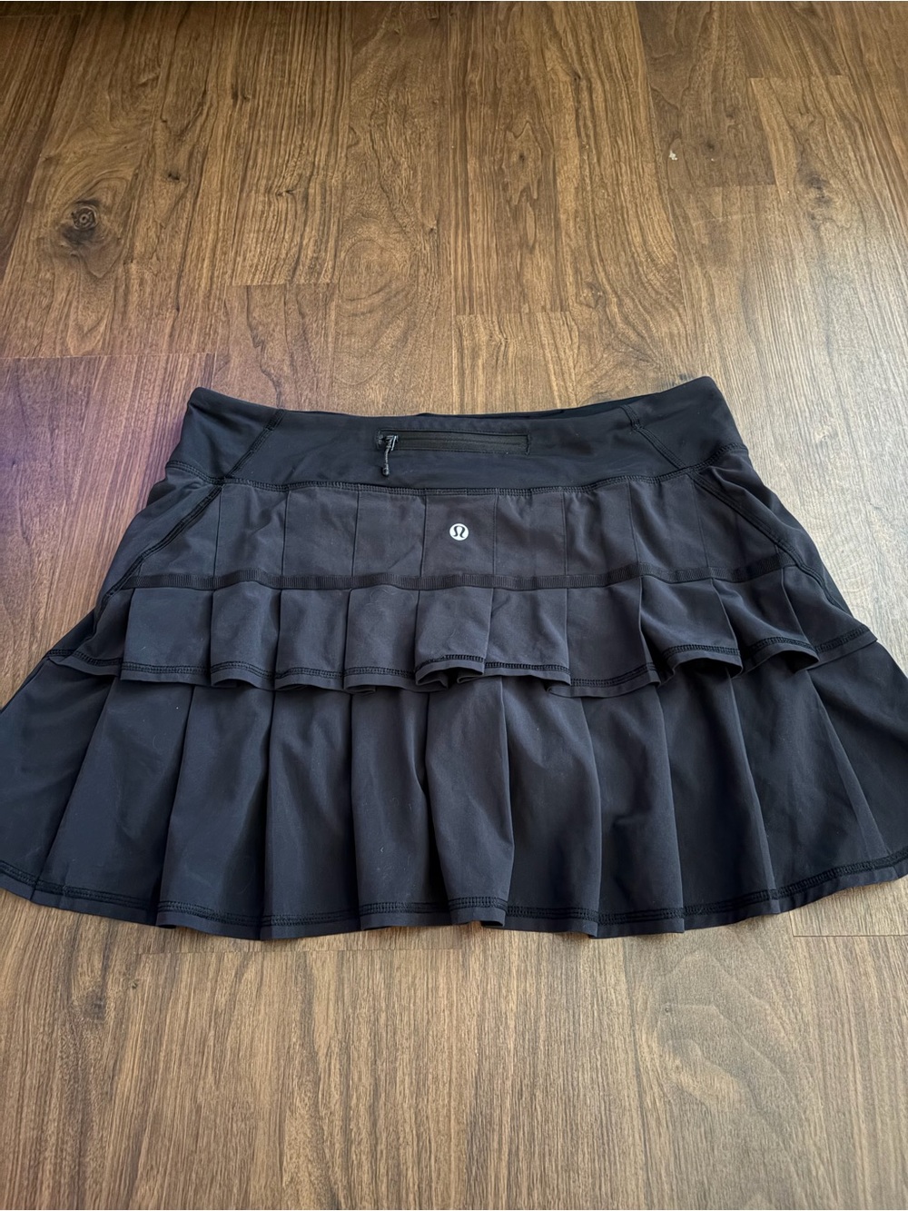 lululemon athletica Black Ruffle Tier Skater Skirt